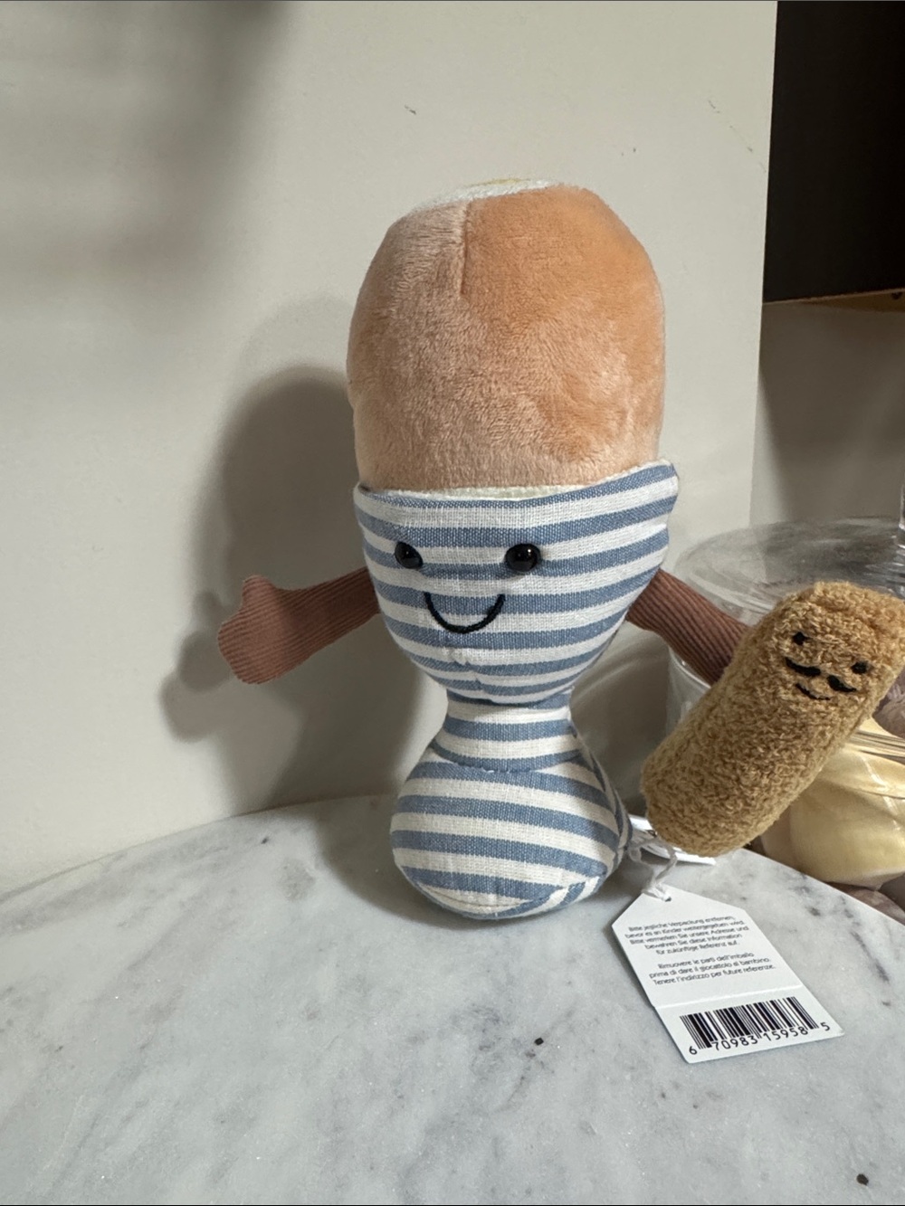 Jellycat Amuseables Eggetha Egg & Lance Soldier